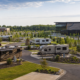 Michigan casino RV park editorial illustration