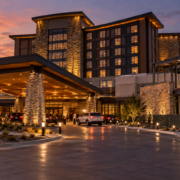 Editorial illustration of an Oklahoma tribal casino hotel amenity