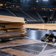 Editorial illustration for NBA NCAA Betting Probe: Guilty Plea Brings Integrity and Compliance Into Focus