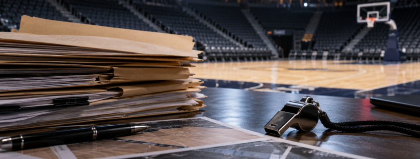 Editorial illustration for NBA NCAA Betting Probe: Guilty Plea Brings Integrity and Compliance Into Focus