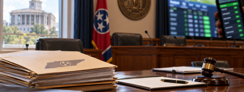 Editorial illustration for Tennessee Gaming Regulations: Underdog Lawsuit Tests State Enforcement