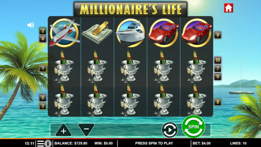 Millionaire's Life Slot Reels